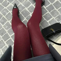 Burgundy tights